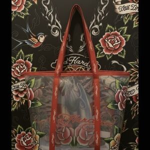 Ed Hardy Multicolor Graphic Tote